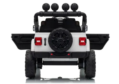 Auto Na Akumulator Jeep Rubicon 2X200W 24V Eva Skóra LED Pilot Radio MP3