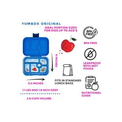 Yumbox Original-surf blue Okul Öğle Yemeği Kutusu / denizaltı tepsisi