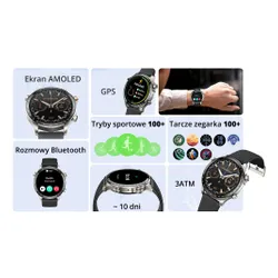 Smartwatch FOREVER Riversong Motive 10 GT SW1001 Czarny