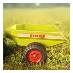 Falk Traktorek Baby Claas Axos 310 Zielony z Przyczepką od 1 roku