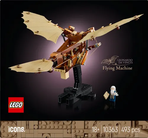 LEGO Klocki Icons 10363 Maszyna latająca Leonarda da Vinci