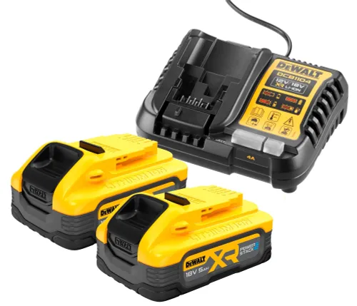 Akumulator DEWALT DCB1104H2-QW 5A 18V (2 szt.) + ładowarka