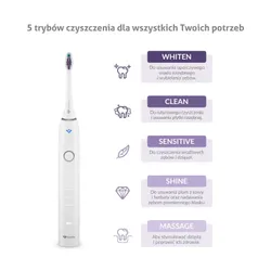 Szczoteczka soniczna TRUELIFE SonicBrush Clean70 UV Biały