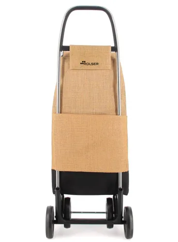Wózek na zakupy 4-kołowy Rolser I-MAX Yute Bi 4 Wheels - natural / black