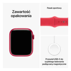 Apple Watch 9 GPS + Cellular 45mm алюминий (продукт) красный / Красный Спортивный ремешок M / L