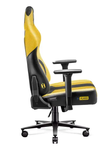 Fotel Diablo Chairs X-Player 2.0 King Size - gamingowy - dark sunflower - skóra ECO - tkanina - do 160kg