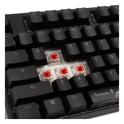 Klawiatura mechaniczna Ducky One 2 Backlit PBT RGB - Cherry MX Red - czarny