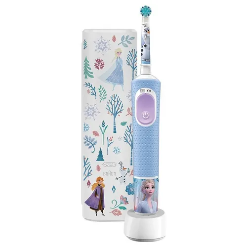 Электрическая зубная щетка Oral - B Pro Kids 3 + Frozen чехол небесно-голубой