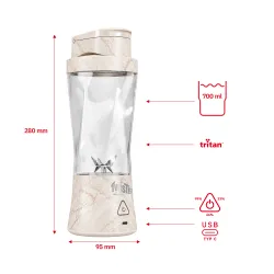Blender kielichowy Webber PB500 0,7l Beżowy