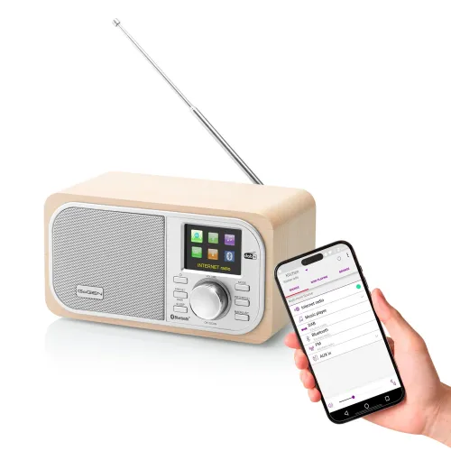 Radioodbiornik GoGEN IR 237 BTDAB Radio FM DAB+ Internetowe Bluetooth Brązowy