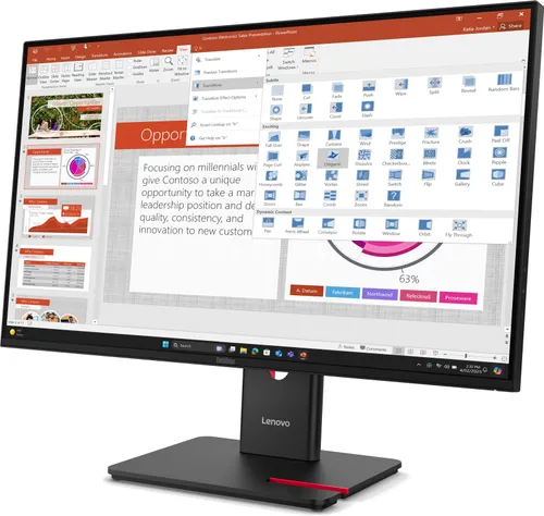 Monitor LENOVO ThinkVision T27-40 27" 1920x1080px IPS 120Hz 4 ms + Kamerka ThinkVision MC60