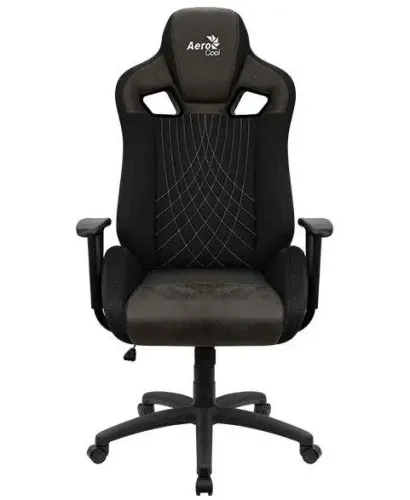 Fotel Aerocool EARL AeroSuede Gamingowy do 150kg Skóra Eco Tkanina Iron Black