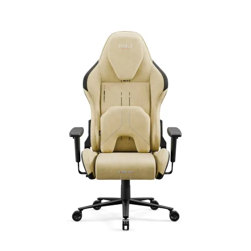 Fotel Diablo Chairs X.One Prime, Normal Size Broken Gold Gamingowy Do 140kg Tkanina Złoty