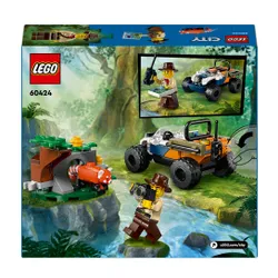 LEGO 60424 City Quad badacza dżungli z pandą czerwoną