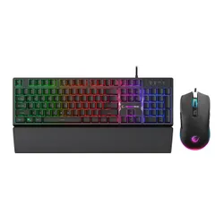 Zestaw klawiatura i mysz Rampage Fortuna przewodowy czarny