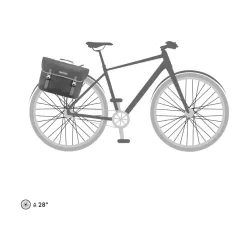 Torba na bagażnik Ortlieb Commuter-Bag Two QL3.1 Pepper Urban szara