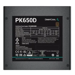 Zasilacz DeepCool PK650D 650W 80+ Bronze Czarny