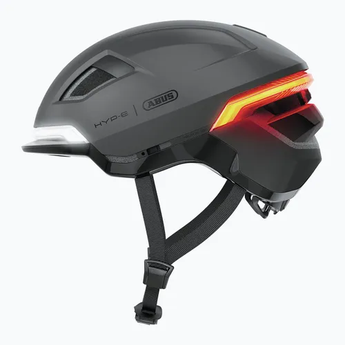 Kask rowerowy z kierunkowskazami ABUS Hyp-E volcano titan