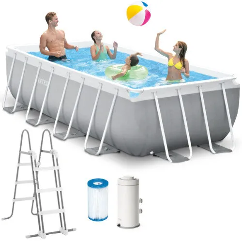 Basen ogrodowy stelażowy  Prism Frame Rectangular 400x200x100 cm INTEX 26788 NP