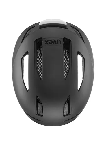 Kask rowerowy Uvex Urban Planet Led - blk matt/blk matt
