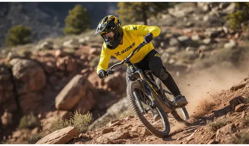 Kask XRIDER XRFH003L Czarno-żółty Full Face z odpinaną szczęką (rozmiar L)