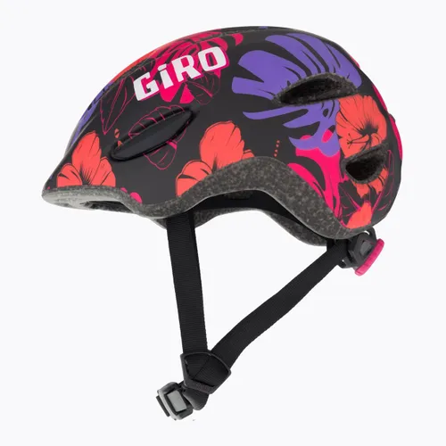 Kask rowerowy dziecięcy Giro Scamp Jr matte black floral