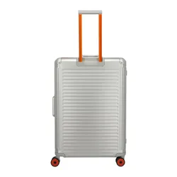 Walizka aluminiowa duża Travelite Next 75 Years Edition - silver / orange