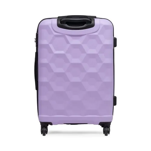 Средний жесткий чемодан Lasocki WAL-M-02PURPLE-ABS-04 фиолетовый