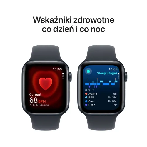 Apple Watch SE 2gen GPS 44mm koperta z aluminium (północ) + pasek sportowy rozmiar S/M (północ) (CPO)