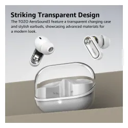 Słuchawki bezprzewodowe Tozo AeroSound3 Dokanałowe Bluetooth 5.4 Czarny