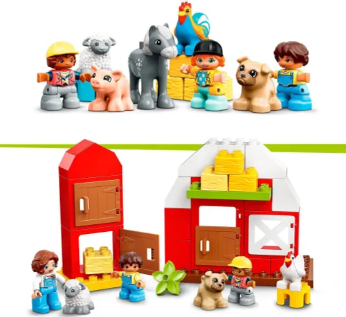 Конструктор Lego Duplo сарай, трактор и домашний скот (10952)