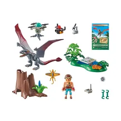 Набор фигурок Playmobil Dinos 71525 Исследовательская станция динозавров Диморфодон