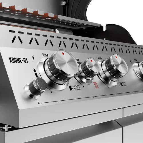 Grill gazowy KOLER Krone S1 Silver 21.6 kW 73 x 46 cm