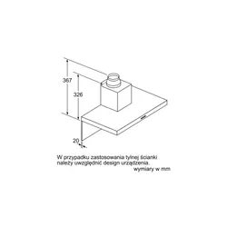 Okap Bosch DWB66DM50 Srebrny