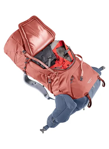 Plecak trekkingowy Deuter Aircontact X 60+15 SL damski - redwood/ink