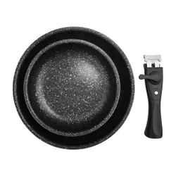 Patelnia granitowa GRANDE 20 / 26 cm 3 el.