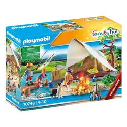 PLAYMOBIL FamilyFun 70743 Rodzina na kempingu