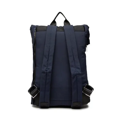 Les Deux timp Ripstop Rolltop Rucsac LDM940022 întuneric Bleumarin / Alb 460201
