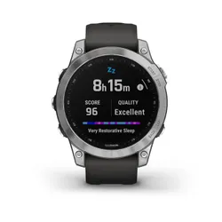 Smartwatch Garmin Fenix 7 srebrny z grafitowym paskiem (010-02540-01)