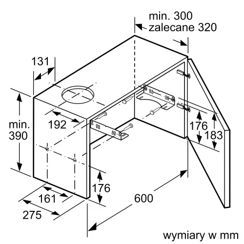Okap Bosch DFL063W56 Srebrny