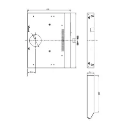 Okap Amica OSC6231W Biały