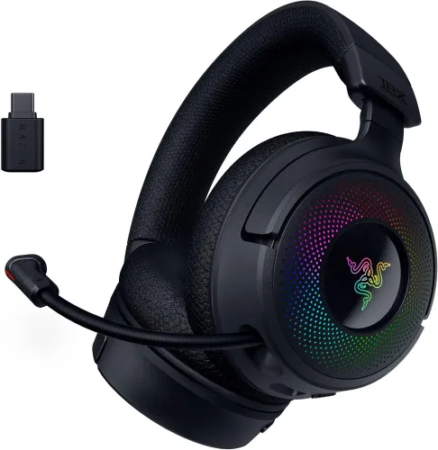 Słuchawki bezprzewodowe z mikrofonem Razer Kraken V4 Nauszne Czarny