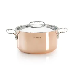 DE BUYER Prima Matera 5,4 l - garnek miedziany z pokrywką