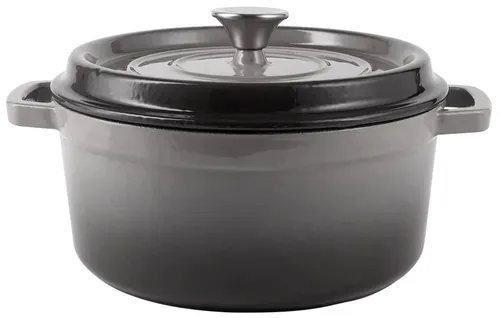 Garnek żeliwny VINTAGE CUISINE VC2P2619BL20CP Szary 26 cm
