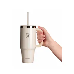 Kubek termiczny ze słomką Hydro Flask Travel Tumbler 710 ml - glimmer cream