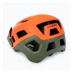 Kask rowerowy Lazer Coyote KinetiCore matte orange/green