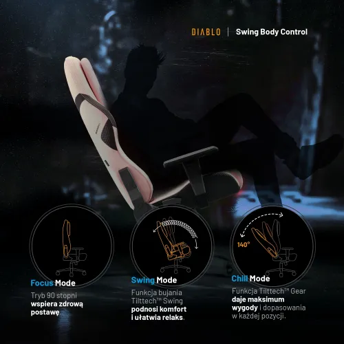 Fotel DIABLO CHAIRS X-One Prime Różowy