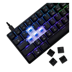 Klawiatura gamingowa White Shark Shinobi Blue przewodowa mechaniczna podświetlana czarna