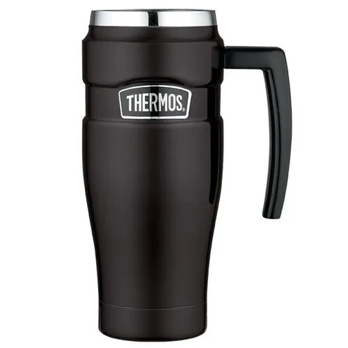 Podróżny kubek z uchwytem 470 ml Thermos Stainless King™ - matt black