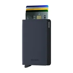 RFID Cüzdan Koruma Gizli Slimwallet Mat-nightblue